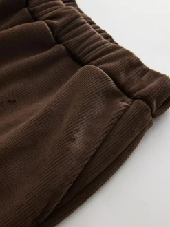 Next Soft Feel Cord Wide Leg Trousers Chocolate Brown Sale