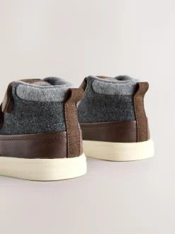 Next Chocolate Brown Standard Fit (F) Touch Fastening Boots Sale