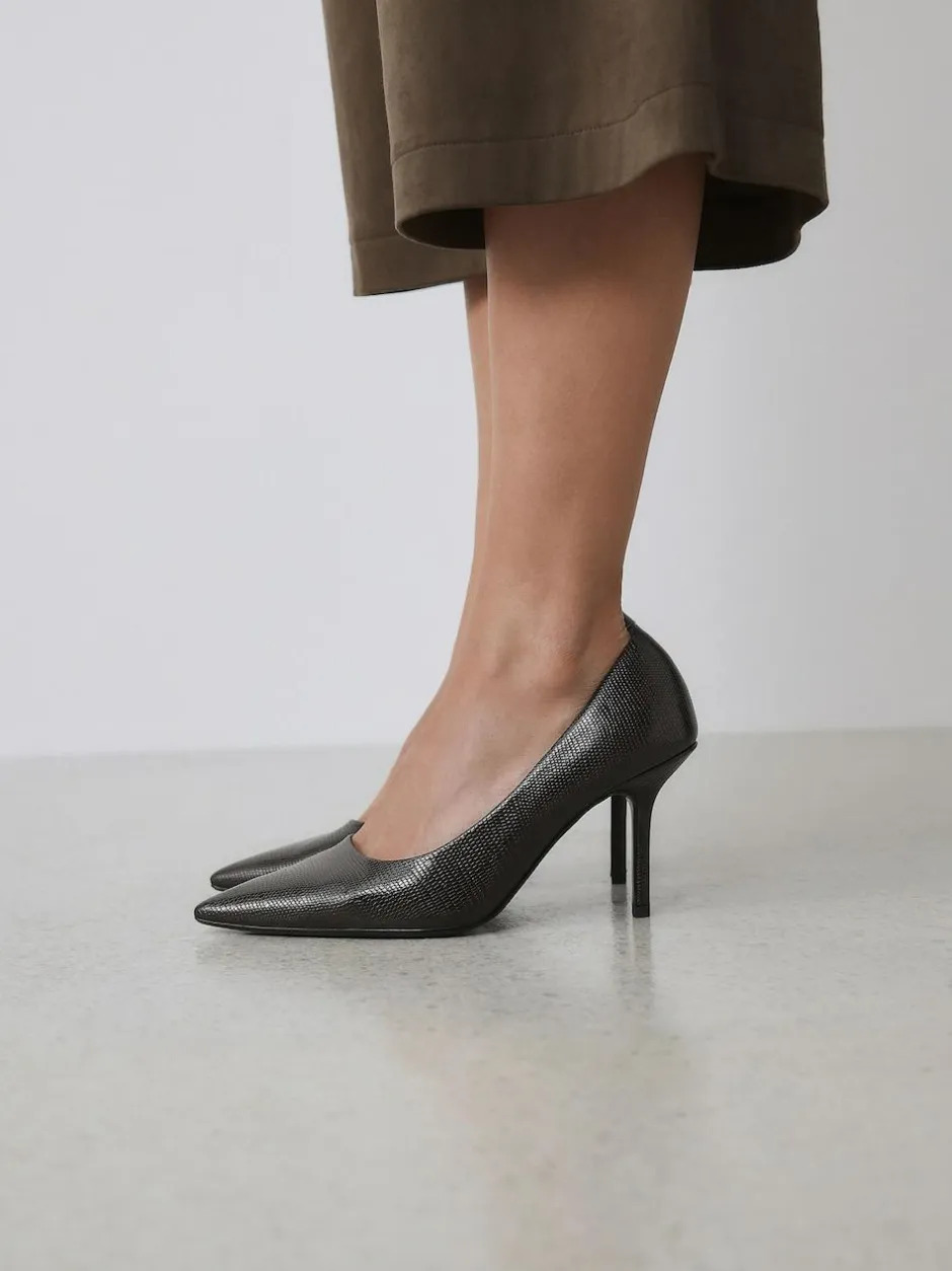 Next Standard/Wide Fit Forever Comfort® Point Toe Court Heels Chocolate Brown New