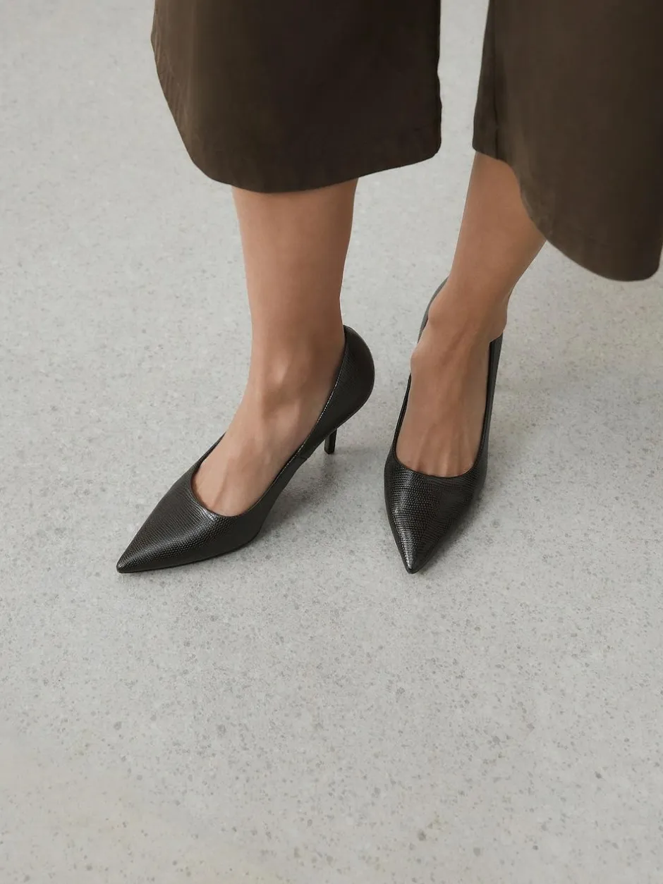 Next Standard/Wide Fit Forever Comfort® Point Toe Court Heels Chocolate Brown New