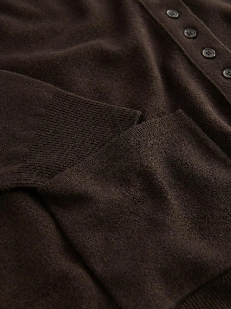 Next Chocolate Brown Supersoft V-Neck Cardigan With Pockets Hot