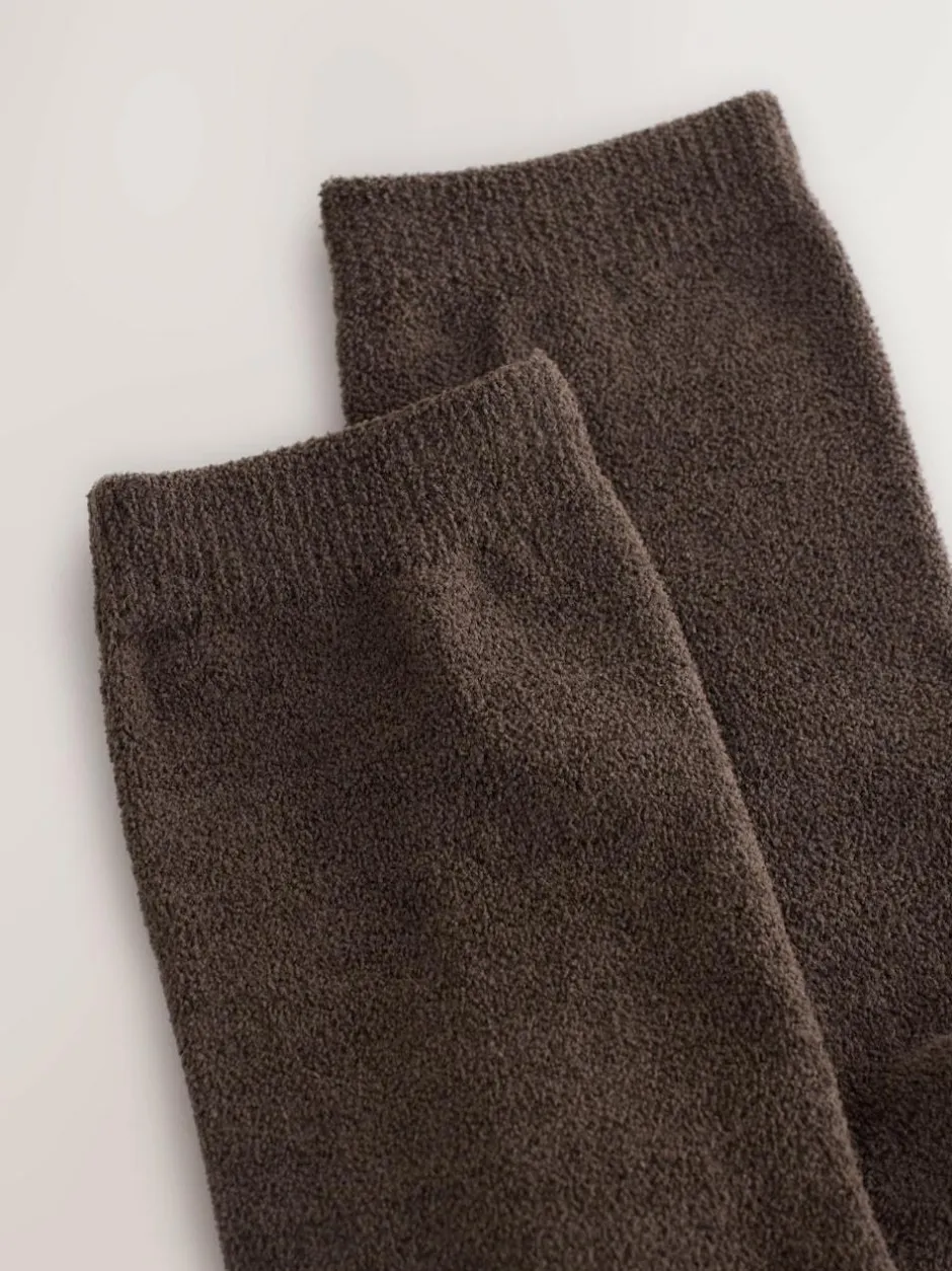 Next Thermal Fleece Socks 2 Pack Chocolate Brown Best