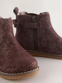 Next Wide Fit (G) Chelsea Ankle Boots Chocolate Brown Hot