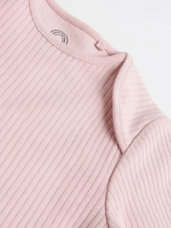 Next Chocolate Pink Long Sleeve Baby Bodysuits 5 Pack Sale