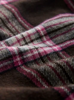 Next Chocolate/Pink Check Mini Skirt Sale