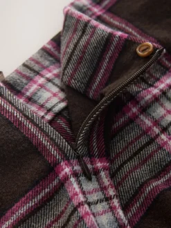 Next Chocolate/Pink Check Mini Skirt Sale