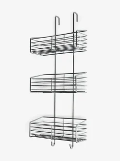 Next Over Door Three Tier Shower Caddy Chrome