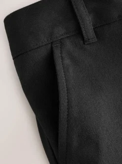 Clarks 2 Pack Regular Fit Fastening School Trousers Black Clearance