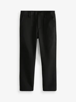 Clarks Black Fastened School Trousers with Stretch Discount