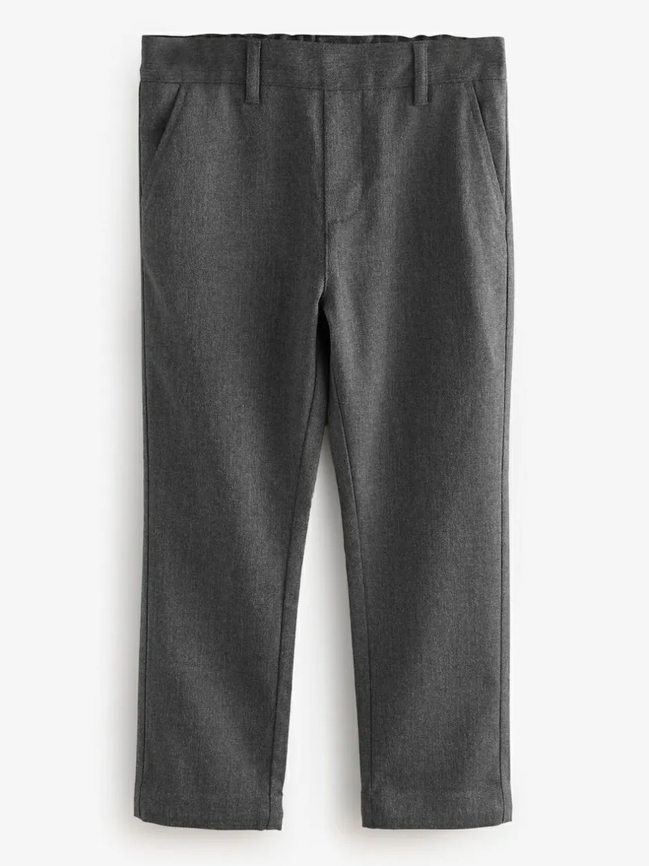Clarks Pull On Regular Fit Trousers 2 Pack Grey Sale