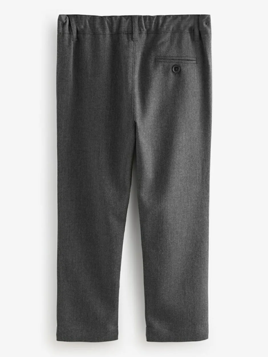 Clarks Pull On Regular Fit Trousers 2 Pack Grey Sale