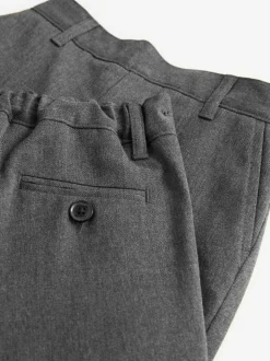 Clarks Pull On Regular Fit Trousers 2 Pack Grey Sale