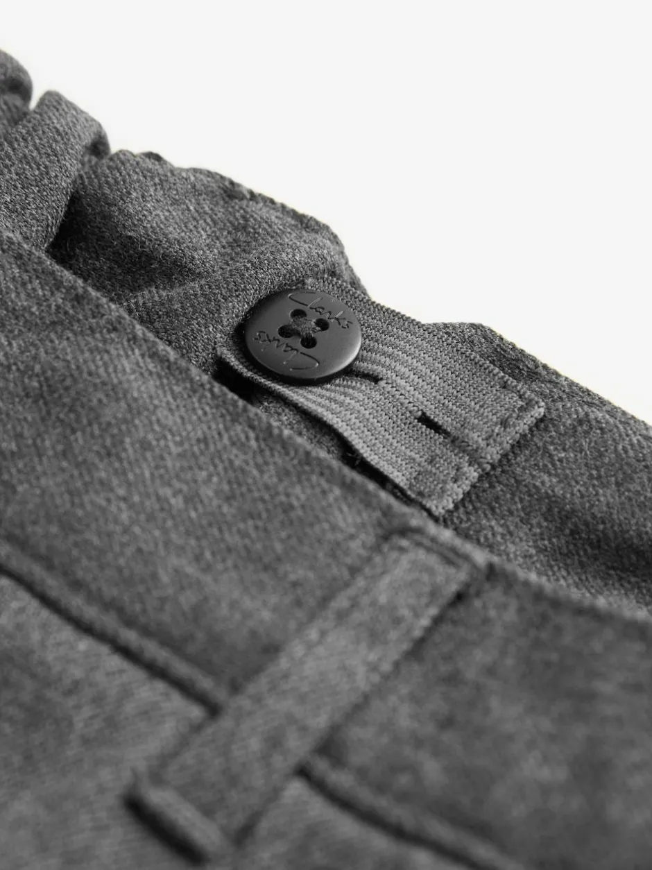 Clarks Pull On Regular Fit Trousers 2 Pack Grey Sale
