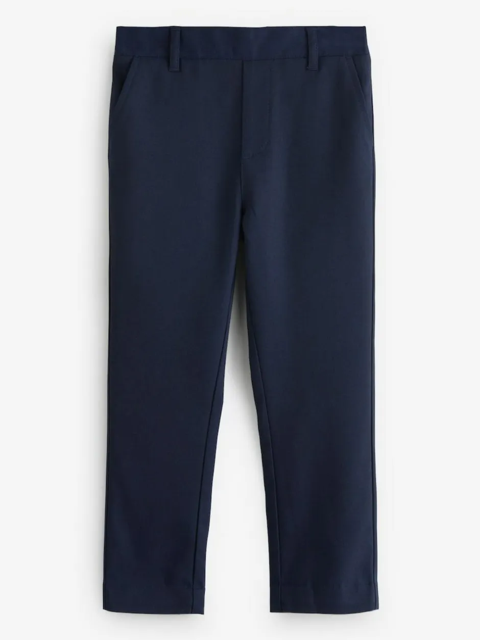 Clarks Pull On Regular Fit Trousers 2 Pack Navy Clearance