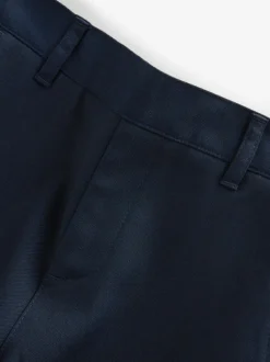 Clarks Pull On Regular Fit Trousers 2 Pack Navy Clearance