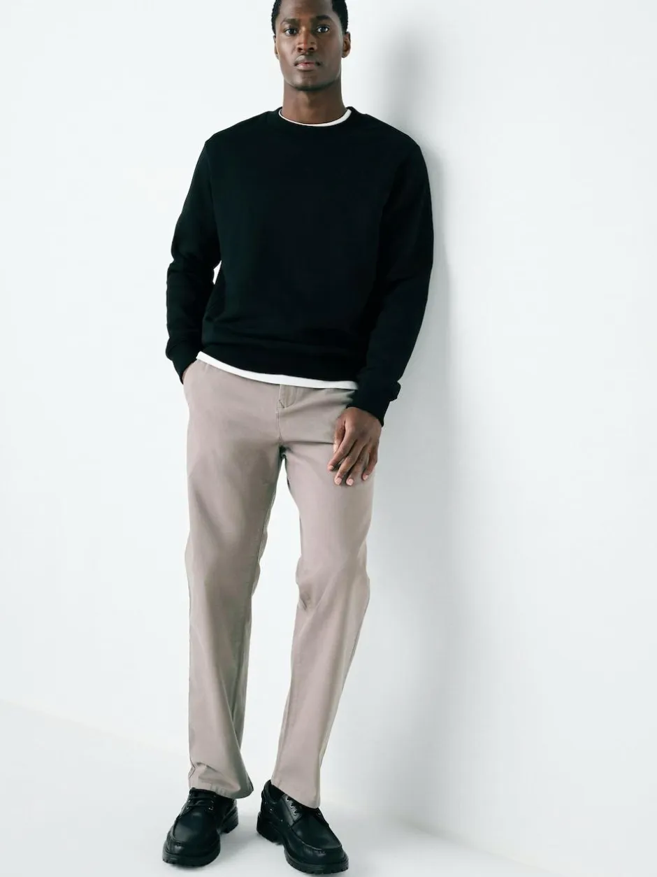 Next Clay Straight Fit Stretch Chinos Trousers Sale