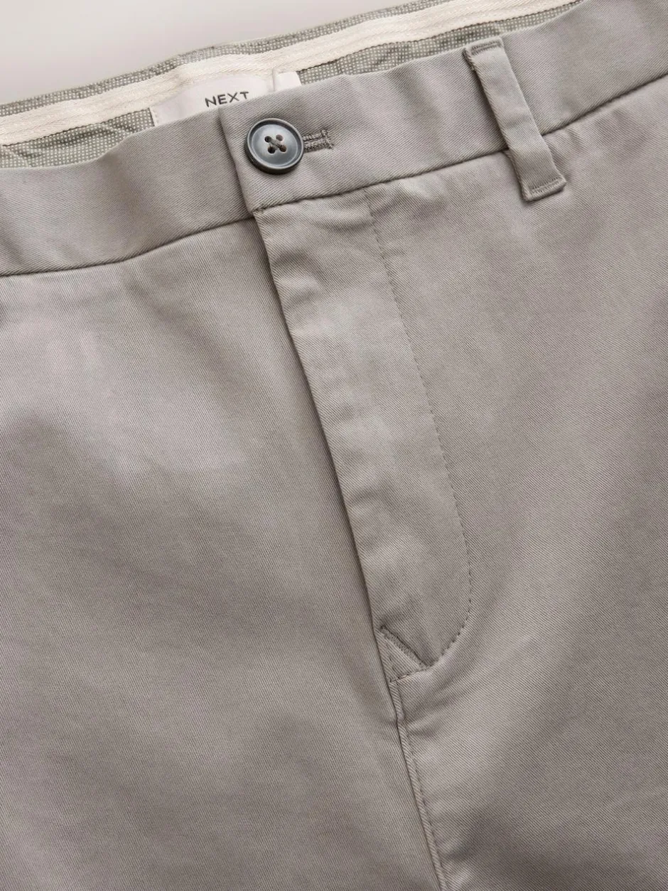 Next Clay Straight Fit Stretch Chinos Trousers Sale