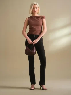 Next Lift, Slim And Shape Bootcut Jeans Clean Black Outlet