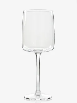 Next Clear Angular Set of 4 White Wine Glasses New