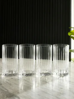 Next Clear Collins Set of 4 Tall Tumbler Glasses