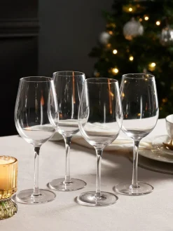 Next Clear Nova Wine Glasses Set of 4 White Wine Glasses