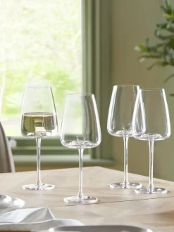 Next Clear Tapered Set of 4 Red Wine Glasses Hot