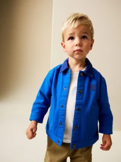 Next Canvas Overshirt (3mths-7yrs) Cobalt Blue Hot