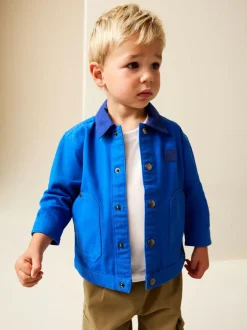 Next Canvas Overshirt (3mths-7yrs) Cobalt Blue Hot