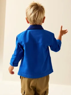 Next Canvas Overshirt (3mths-7yrs) Cobalt Blue Hot
