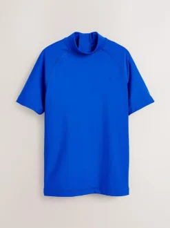 Next Cobalt Blue Short Sleeve Rash Vest (1.5-16yrs) New
