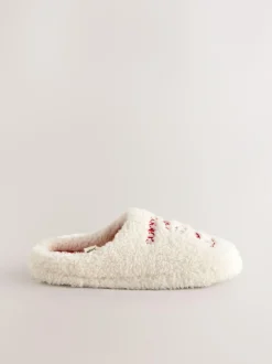 Next Coffee Mule Borg Slippers