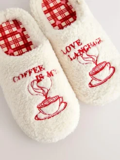 Next Coffee Mule Borg Slippers