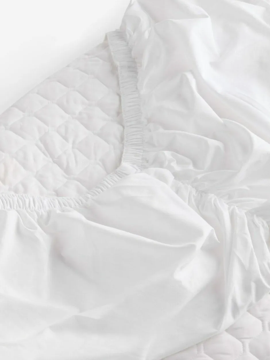 Next Collection Luxe 200 Thread Count 100% Cotton Regular Mattress Protector Online