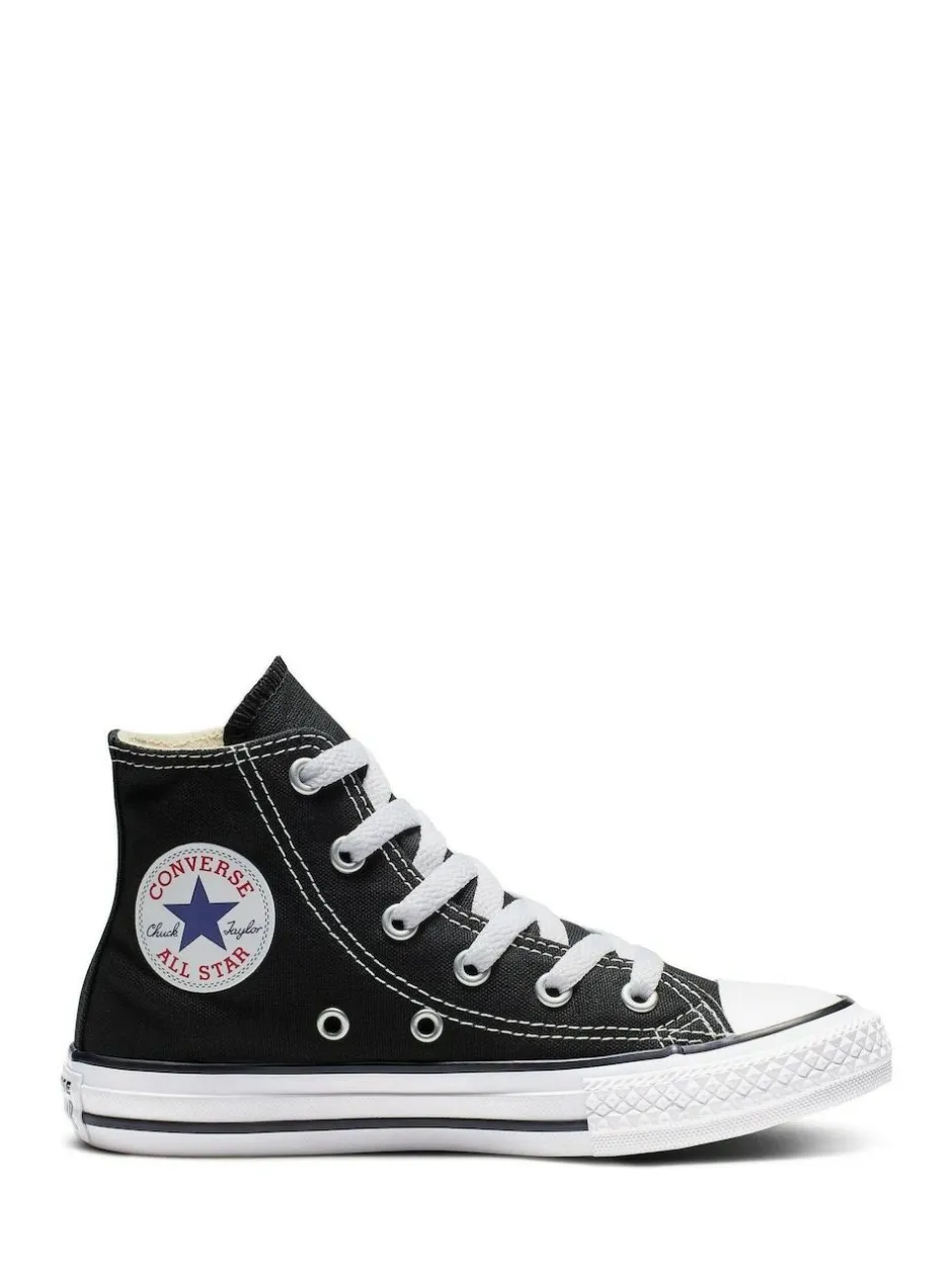 Converse Chuck Taylor High Top Junior Trainers Black/White Outlet