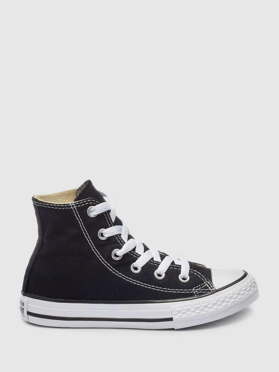 Converse Chuck Taylor High Top Junior Trainers Black/White Outlet