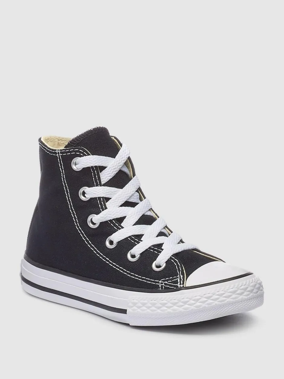 Converse Chuck Taylor High Top Junior Trainers Black/White Outlet
