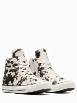 Converse Chuck Taylor Suede All Over High Trainers Cow Brown Online