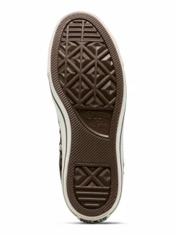 Converse Chuck Taylor Suede All Over High Trainers Leopard Brown Discount