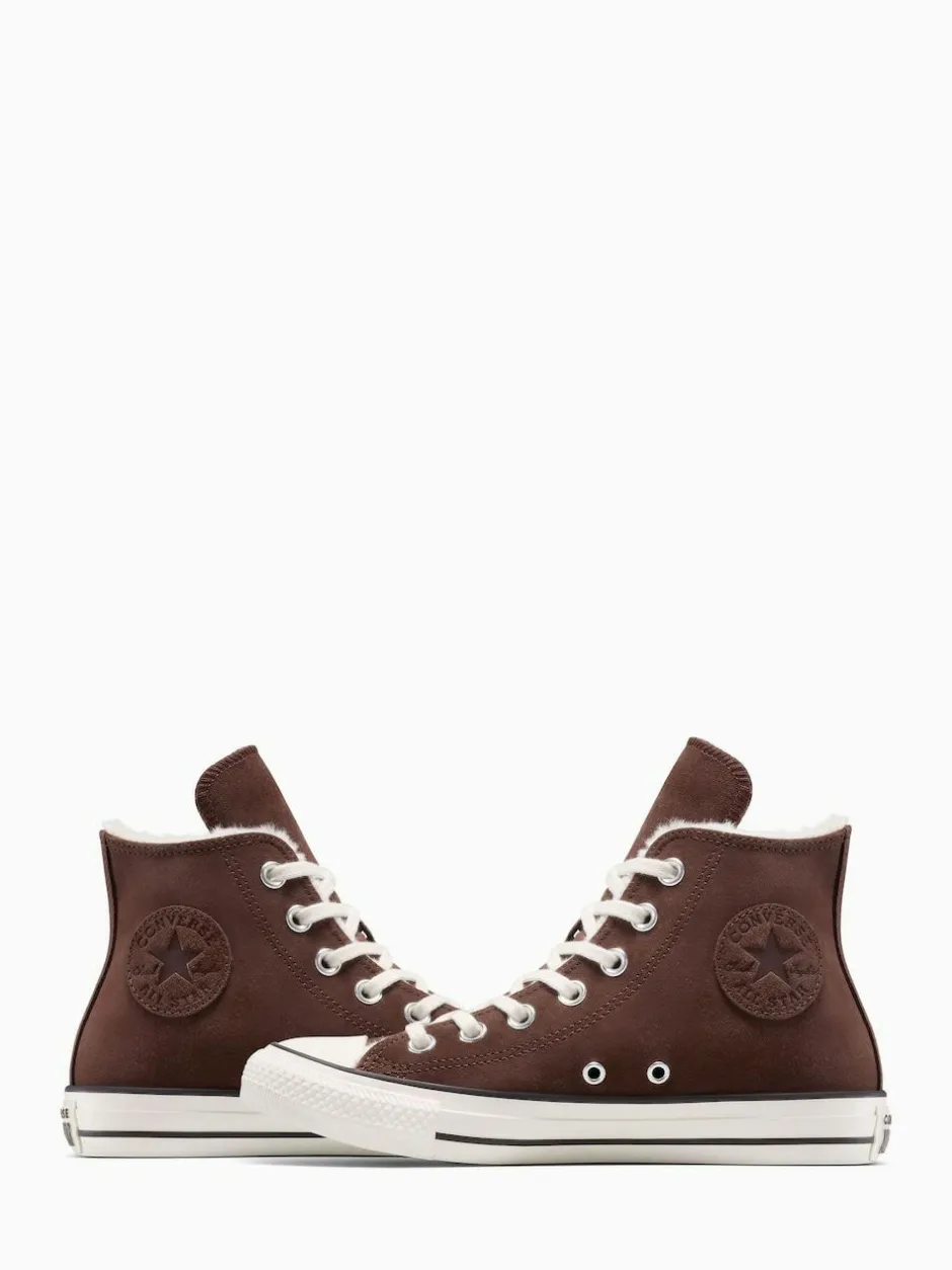 Converse Chuck Taylor All Star Winter Luxe High Trainers Natural Discount