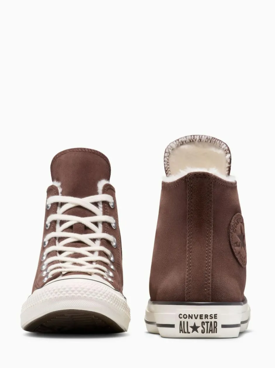 Converse Chuck Taylor All Star Winter Luxe High Trainers Natural Discount