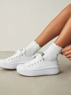 Converse All Star Move Chuck Ox Platform Trainers White Online