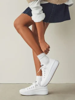 Converse All Star Move Chuck Ox Platform Trainers White Online