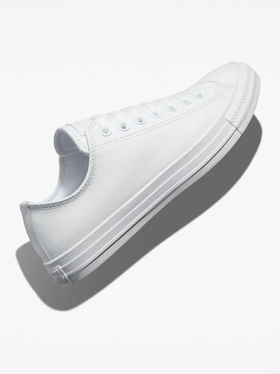 Converse White Chuck Taylor All Stars Leather Ox Trainers Discount