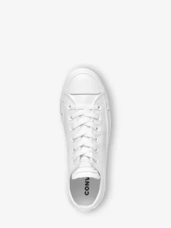 Converse White Chuck Taylor All Stars Leather Ox Trainers Discount
