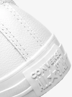 Converse White Chuck Taylor All Stars Leather Ox Trainers Discount