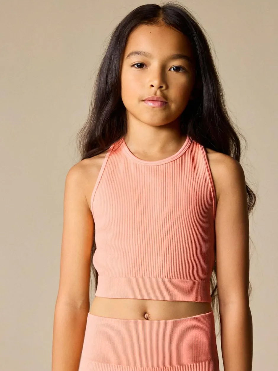 Next Sports Crop Top (5-16yrs) Coral Orange