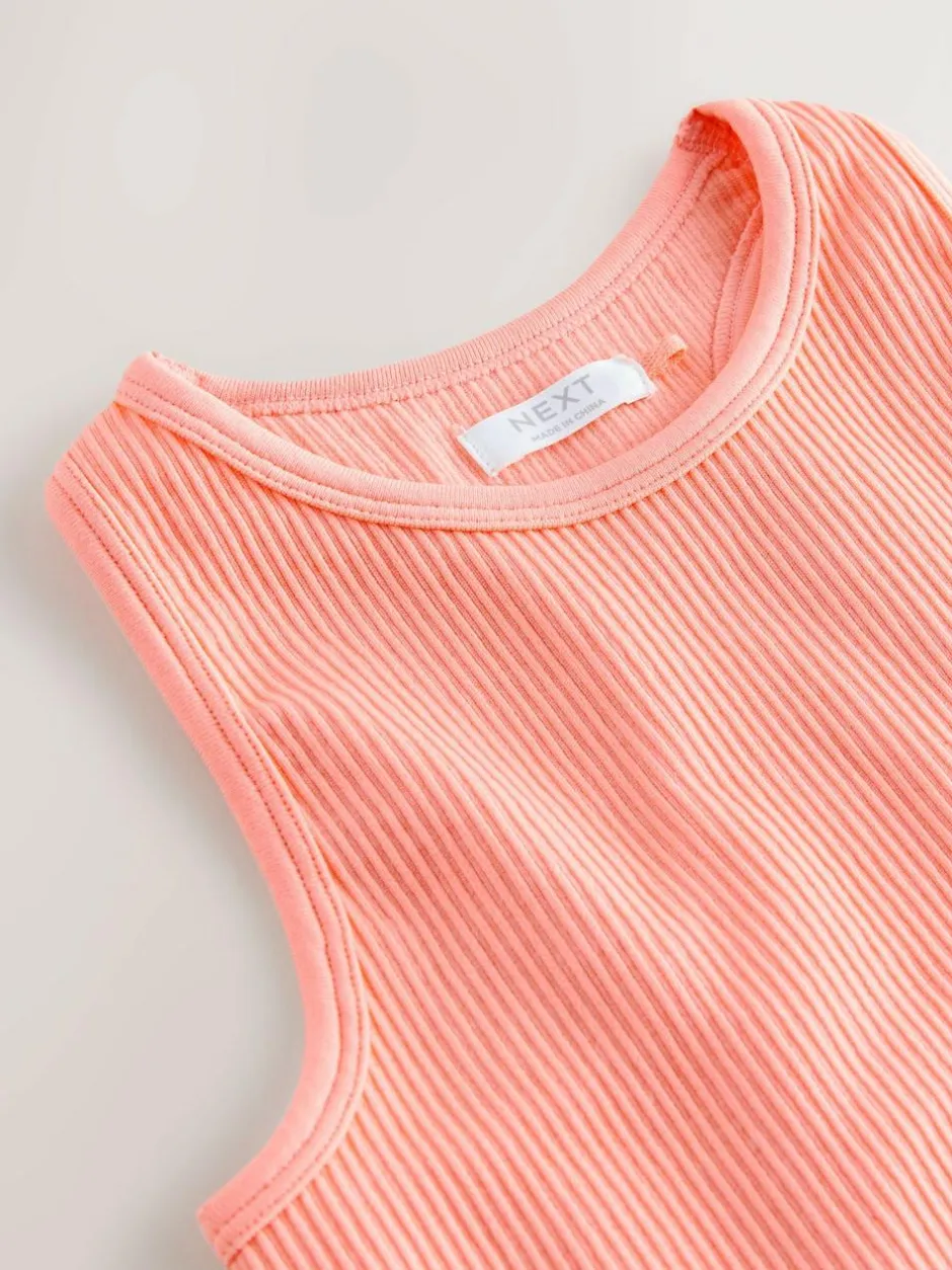 Next Sports Crop Top (5-16yrs) Coral Orange