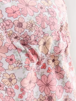 Next Swim Legionnaire Hat (3mths-10yrs) Coral Pink Ditsy Floral Print Clearance