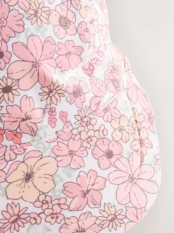 Next Swim Legionnaire Hat (3mths-10yrs) Coral Pink Ditsy Floral Print Clearance