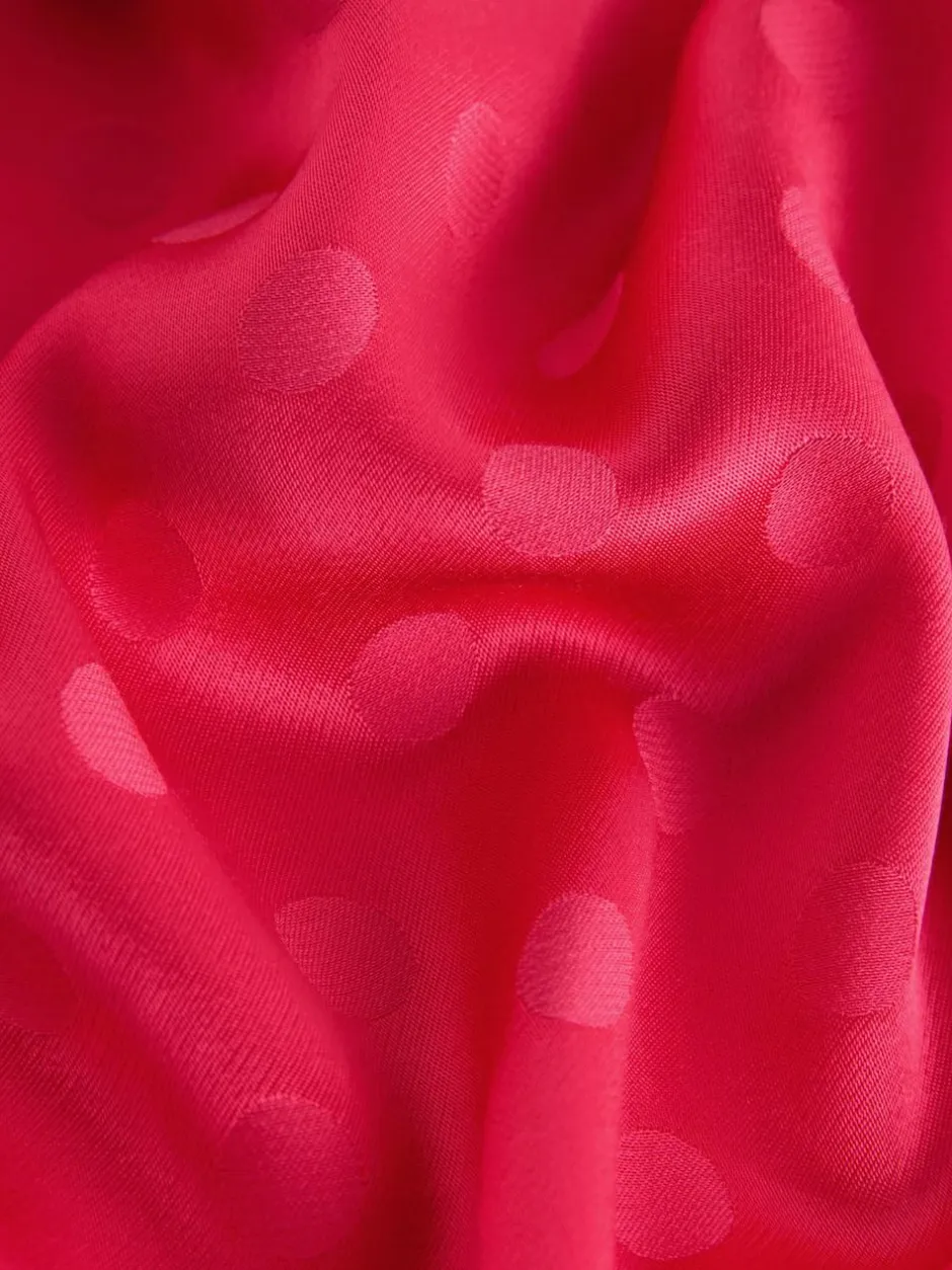 Next Jacquard Polka Dot Satin Skirt Coral/Pink Best
